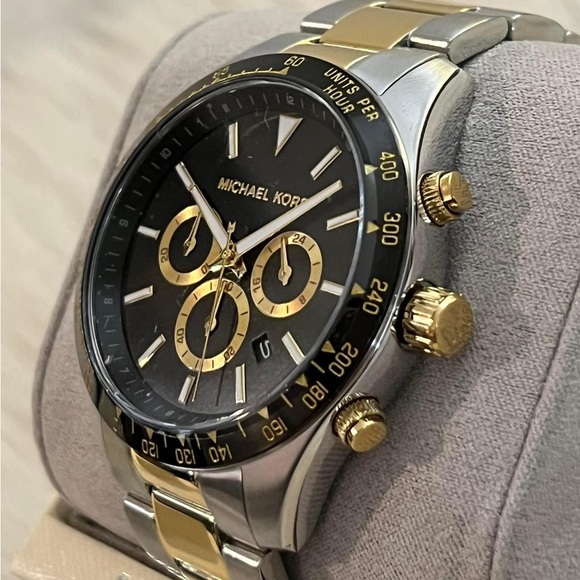 Michael Kors Men’s Chronograph Two-Tone Stainless Steel Watch
Case Size: 45mm - Picture 8 of 10